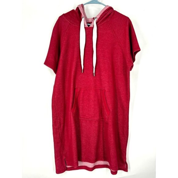 NWOT Marc New York Sweatshirt Hooded Mini Dress XXL Red - Picture 1 of 4